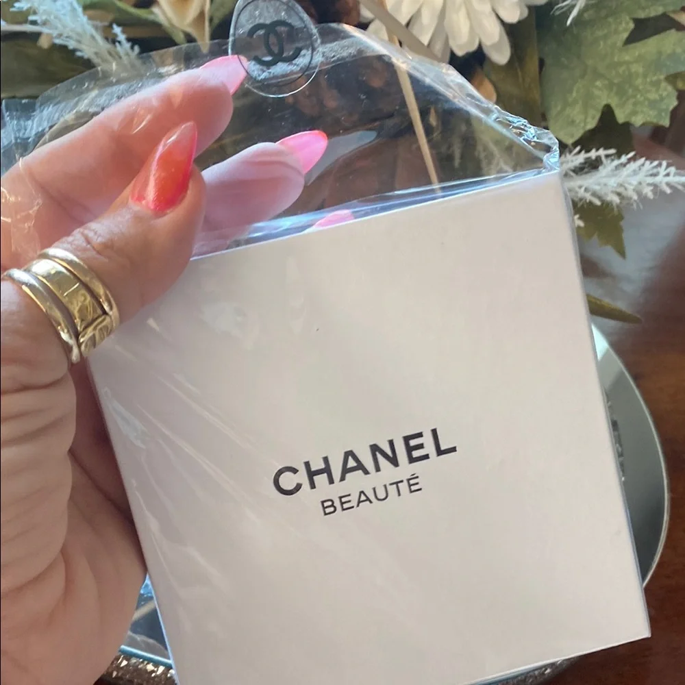 CHANEL Gold Accessory Compact with Iconic Logo